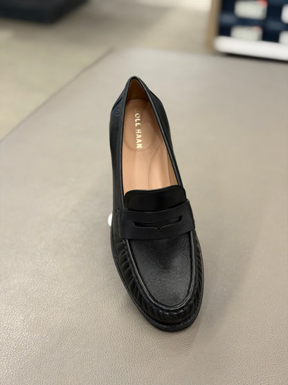 Women's Stassi Soft Leather Penny Loafers Black