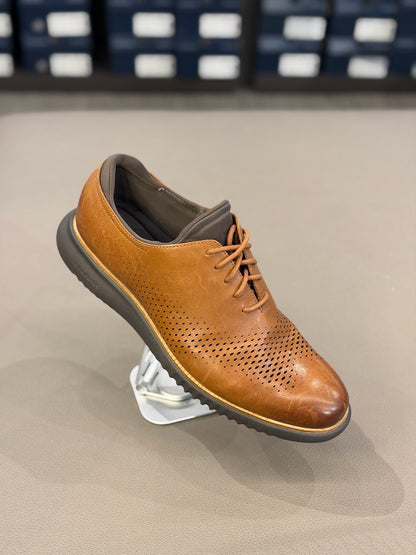 Men's ZERØGRAND Remastered Stitchlite Wingtip Oxfords British Tan/Java