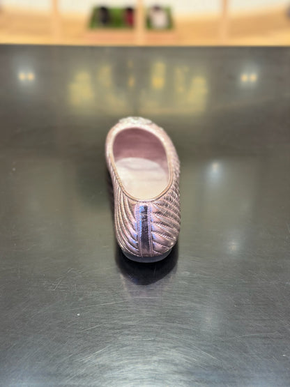 Minnie Travel Ballet Flats Pink Metallic