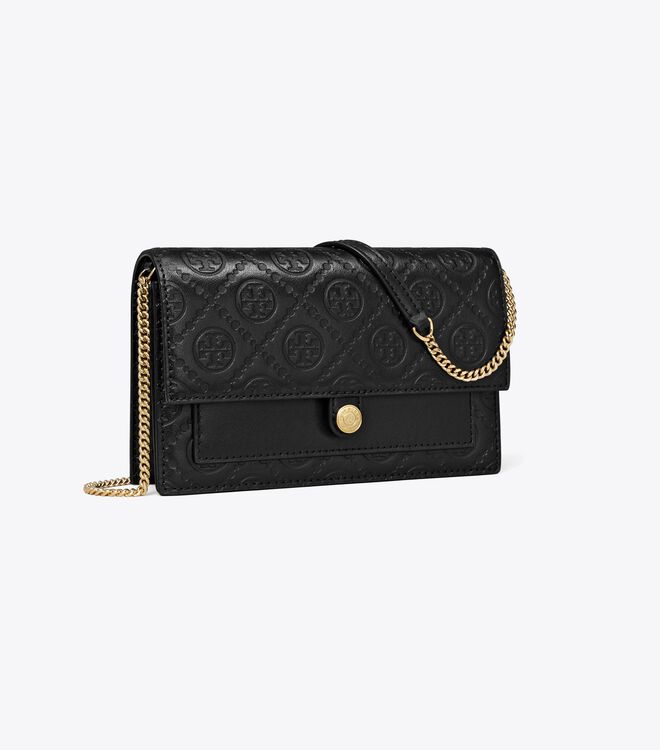 T Monogram Chain Wallet