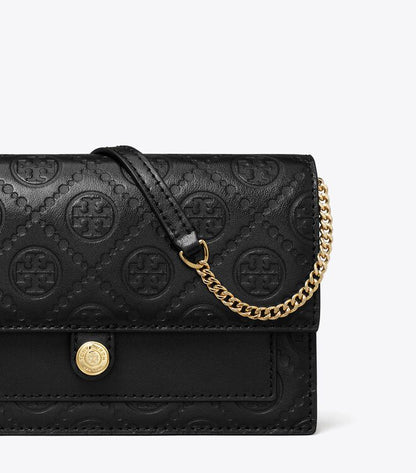 T Monogram Chain Wallet