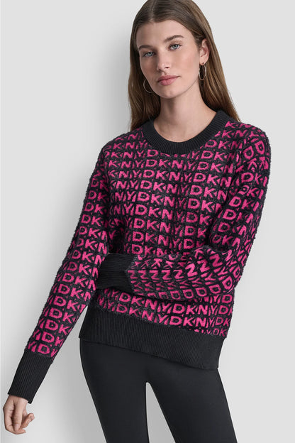 black/fuschsia