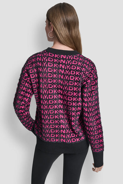 black/fuschsia