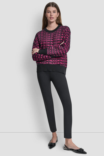 black/fuschsia