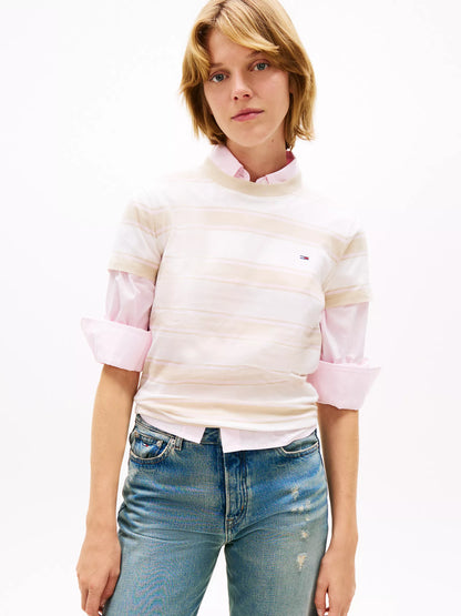 White Clay / Multi Stripe