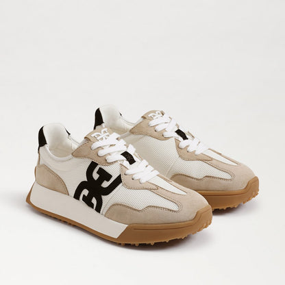 White/Tan/Black Suede