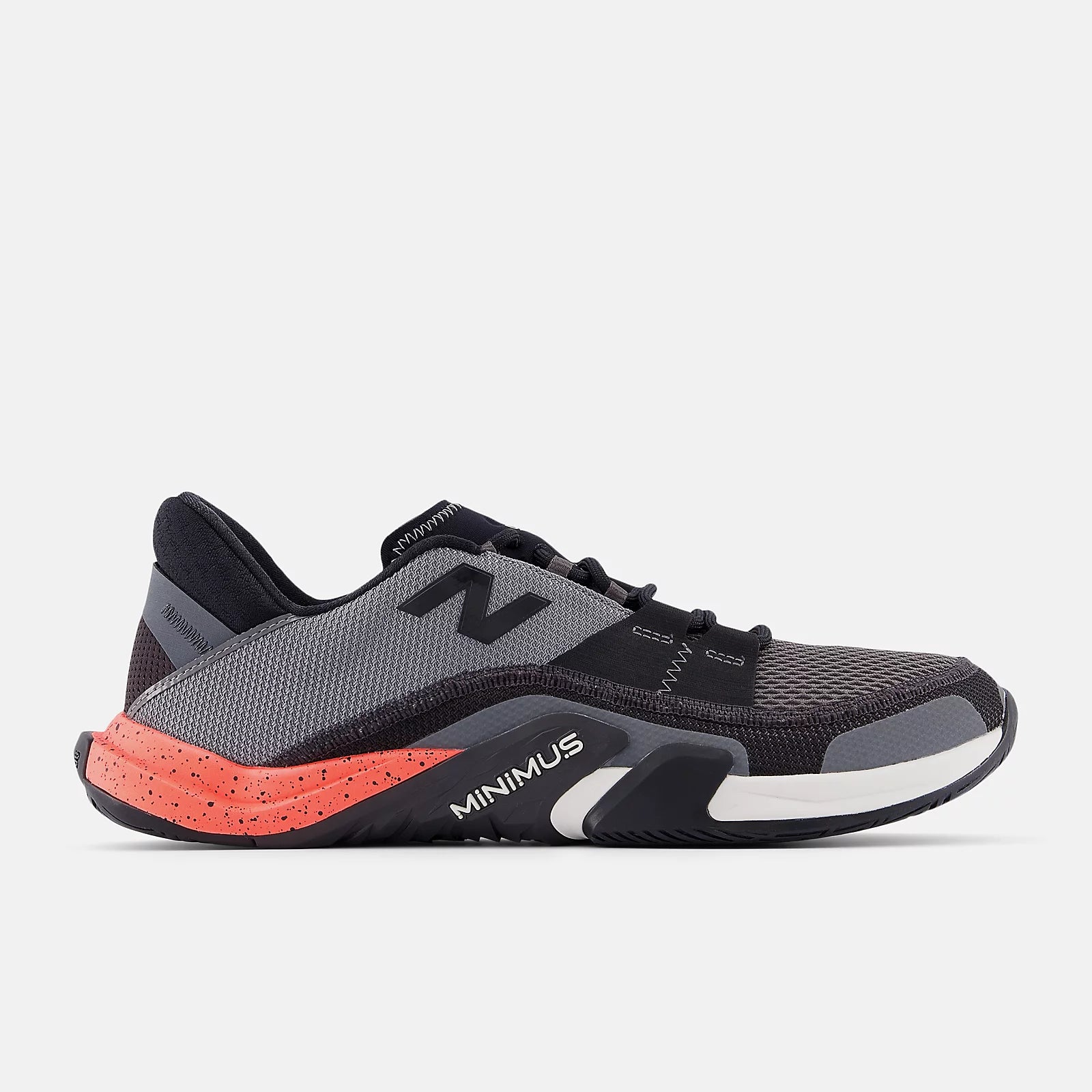 Black With Grey And Urgent Red