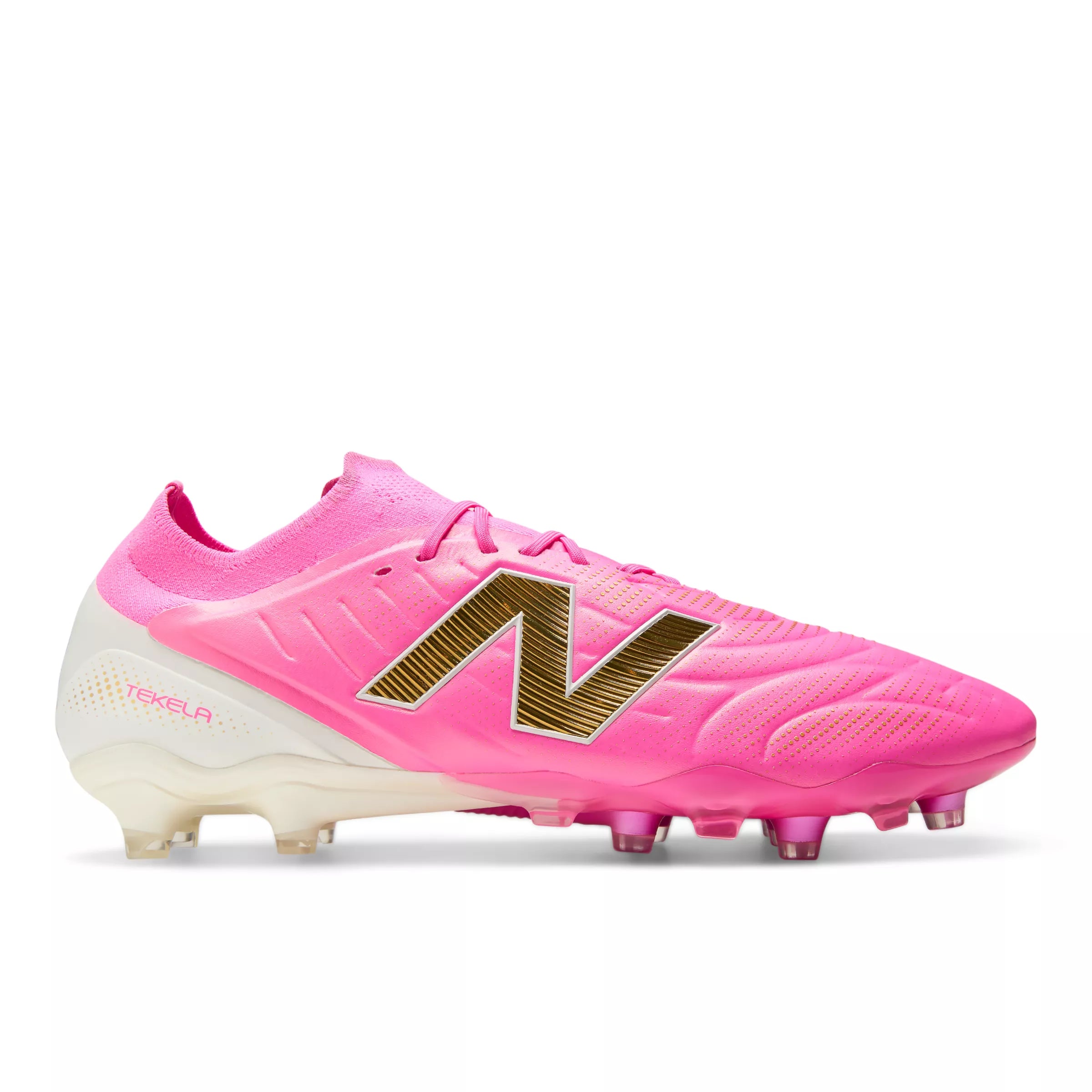 Pink Heat With Metallic Gold And Pink Satin