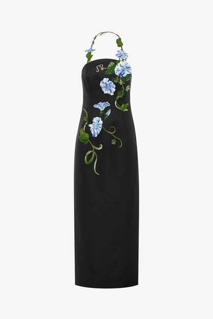 Vine Print in Ebony