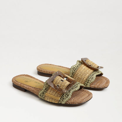 Washed Sage/Multi Faux Raffia