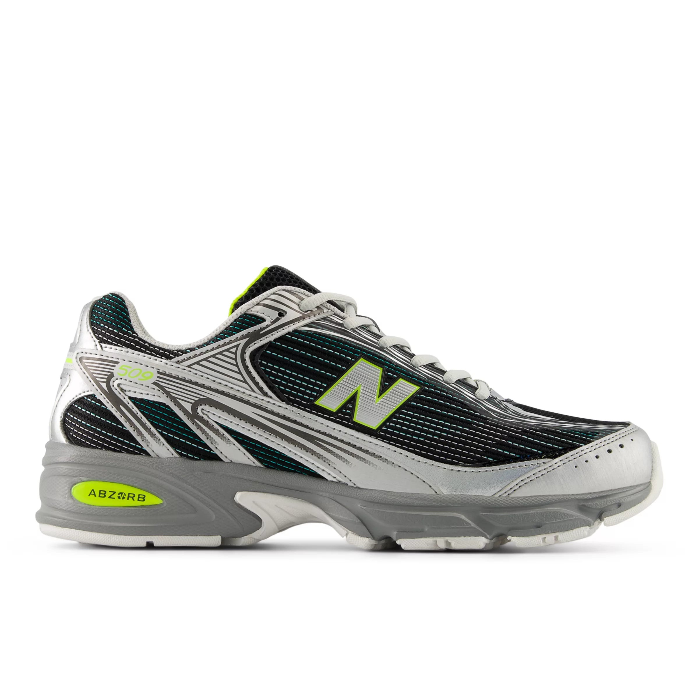 Silver Metallic With Deep End And Alkaline Green