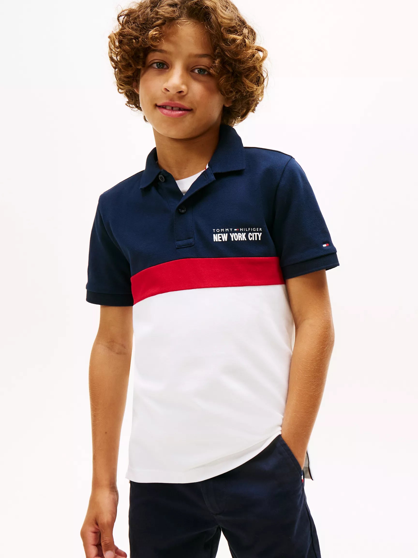 Dark Blue Colorblock