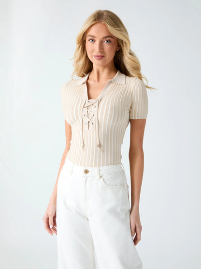 Beige E Cream Stripes