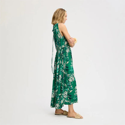 Dark Spring Green Floral