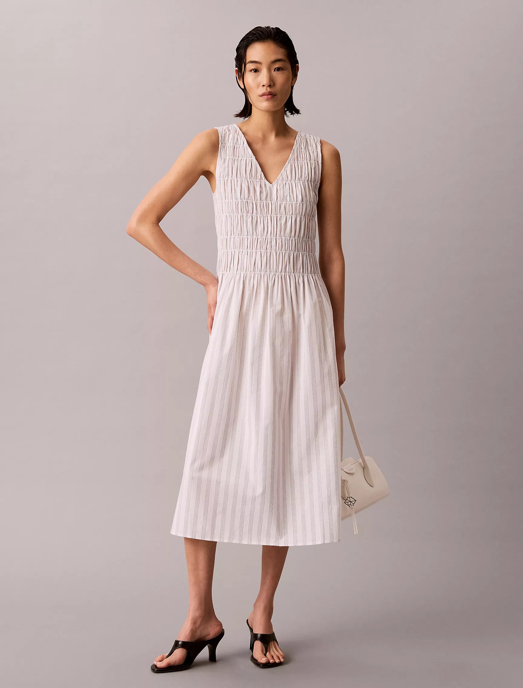 Dusty Sailor Blue Accent Stripe
