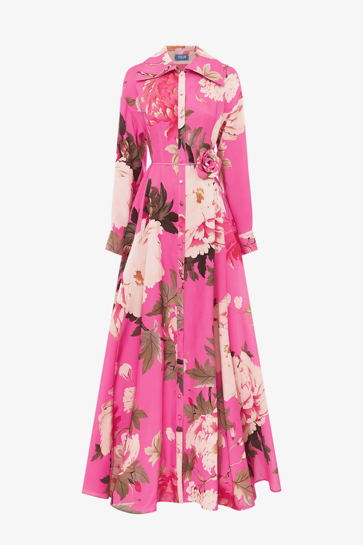 Peony Print in Fuchsia