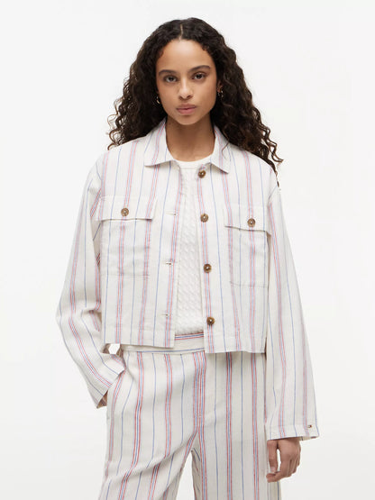 Ecru/Multi Stripe