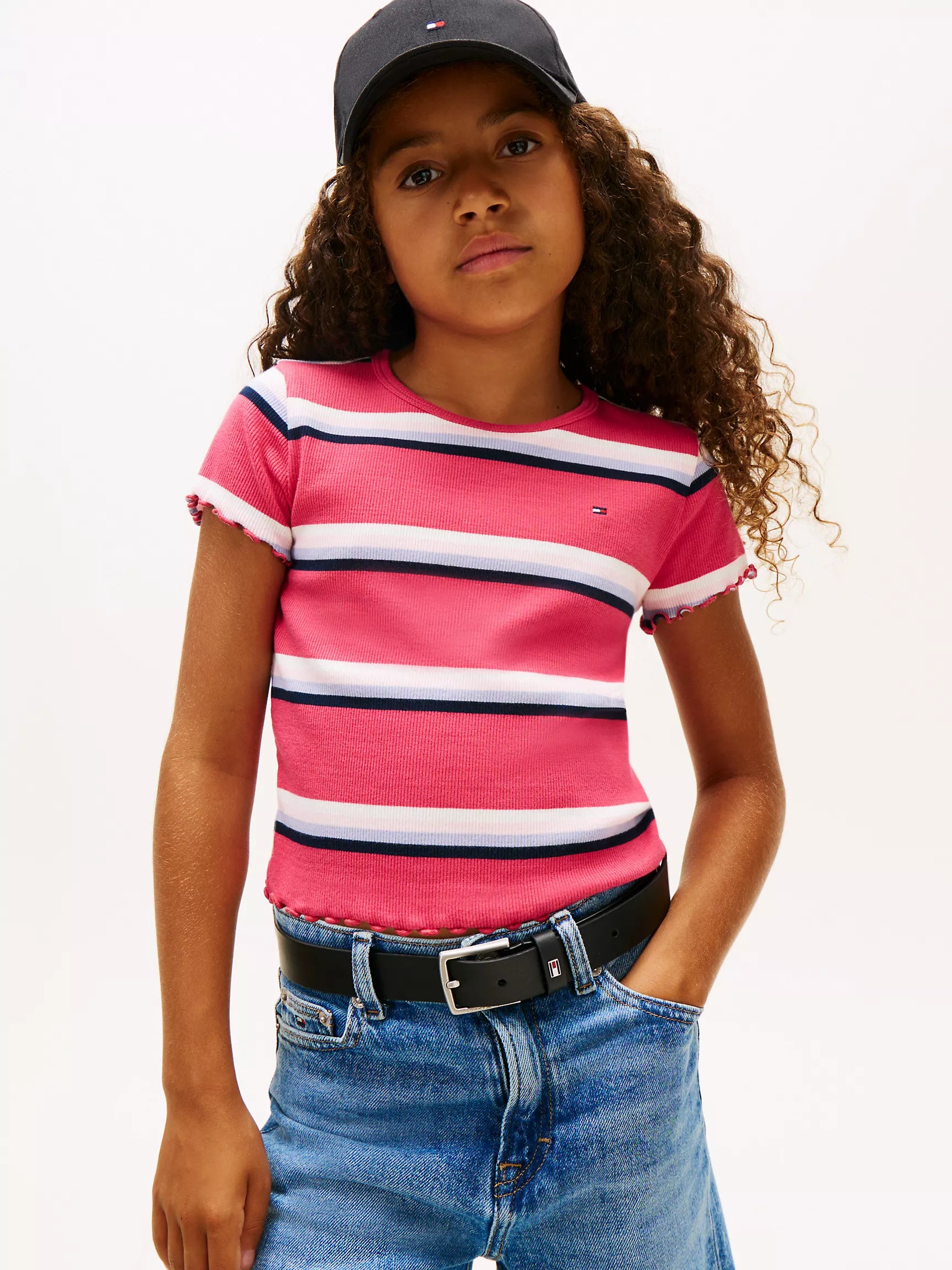 Vintage Cerise Stripes