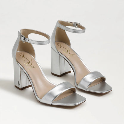Silver Metallic Leather
