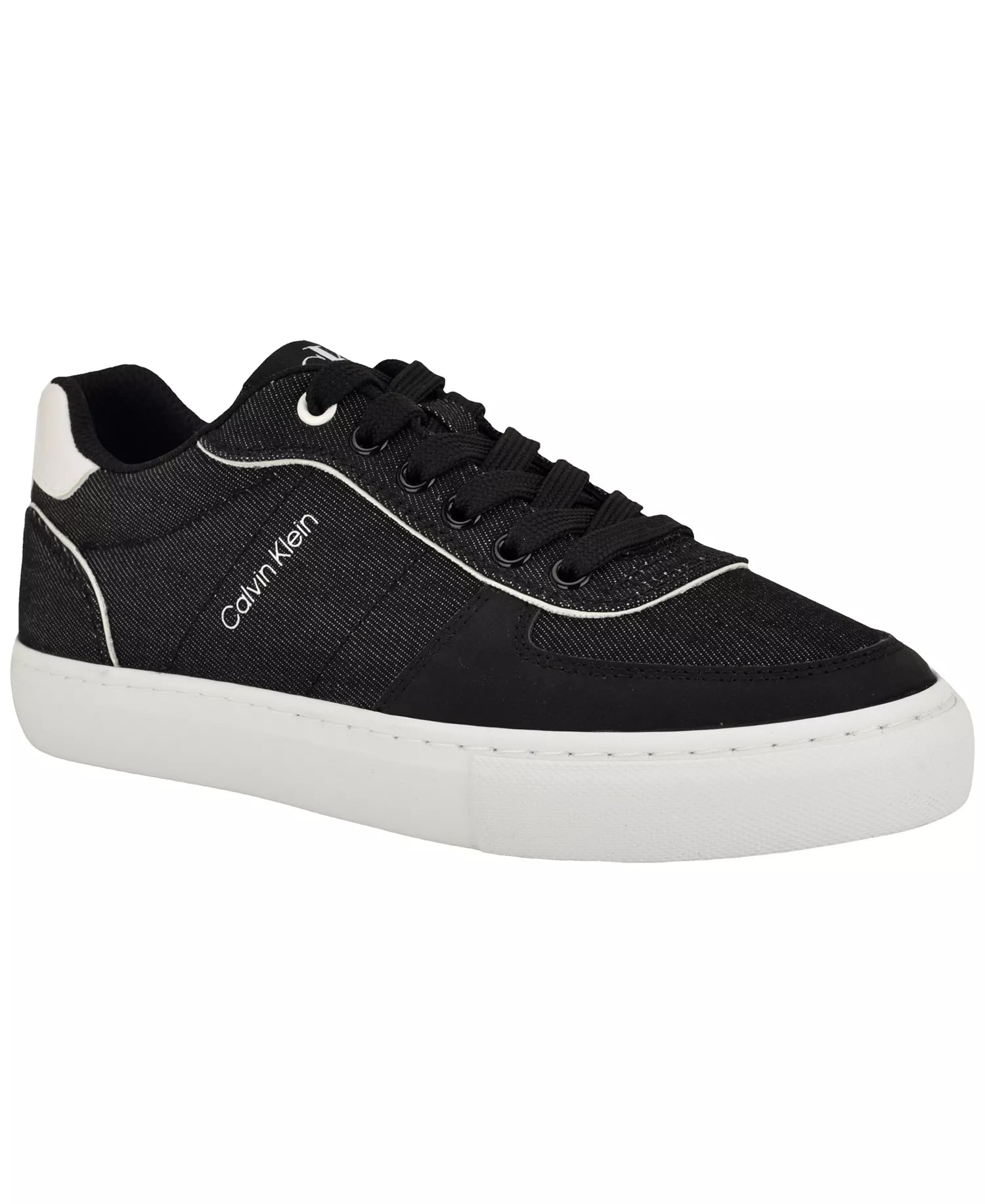 Black Denim/White