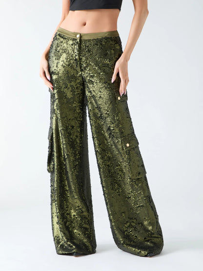 Army Olive Sequins