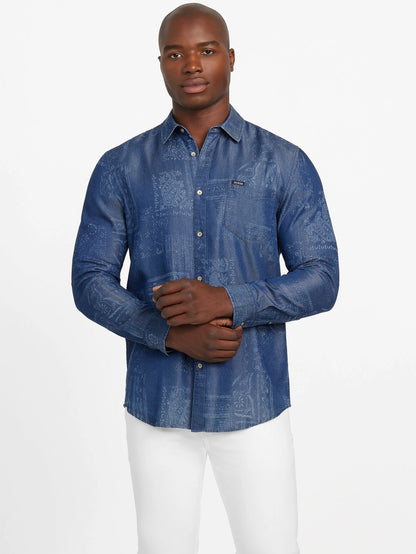 Aop Blue Bandana