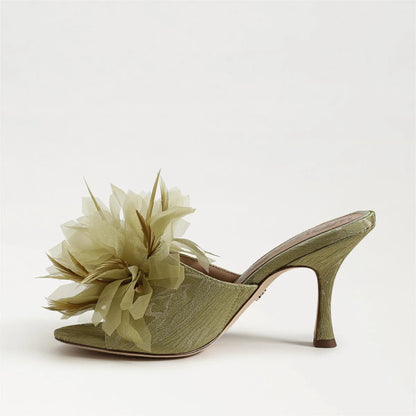 Soft Fern Satin Fabric