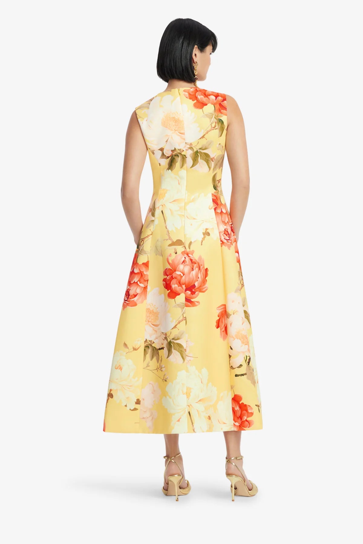 Peony Print in Yellow