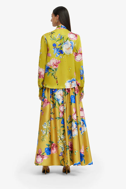 Garden Print in Mustard
