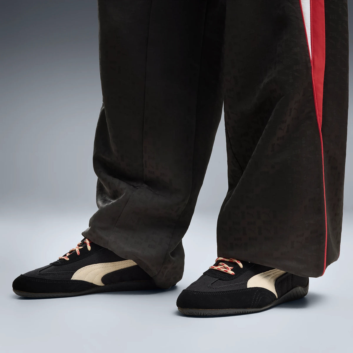 PUMA Black-Canvas-Candy Apple