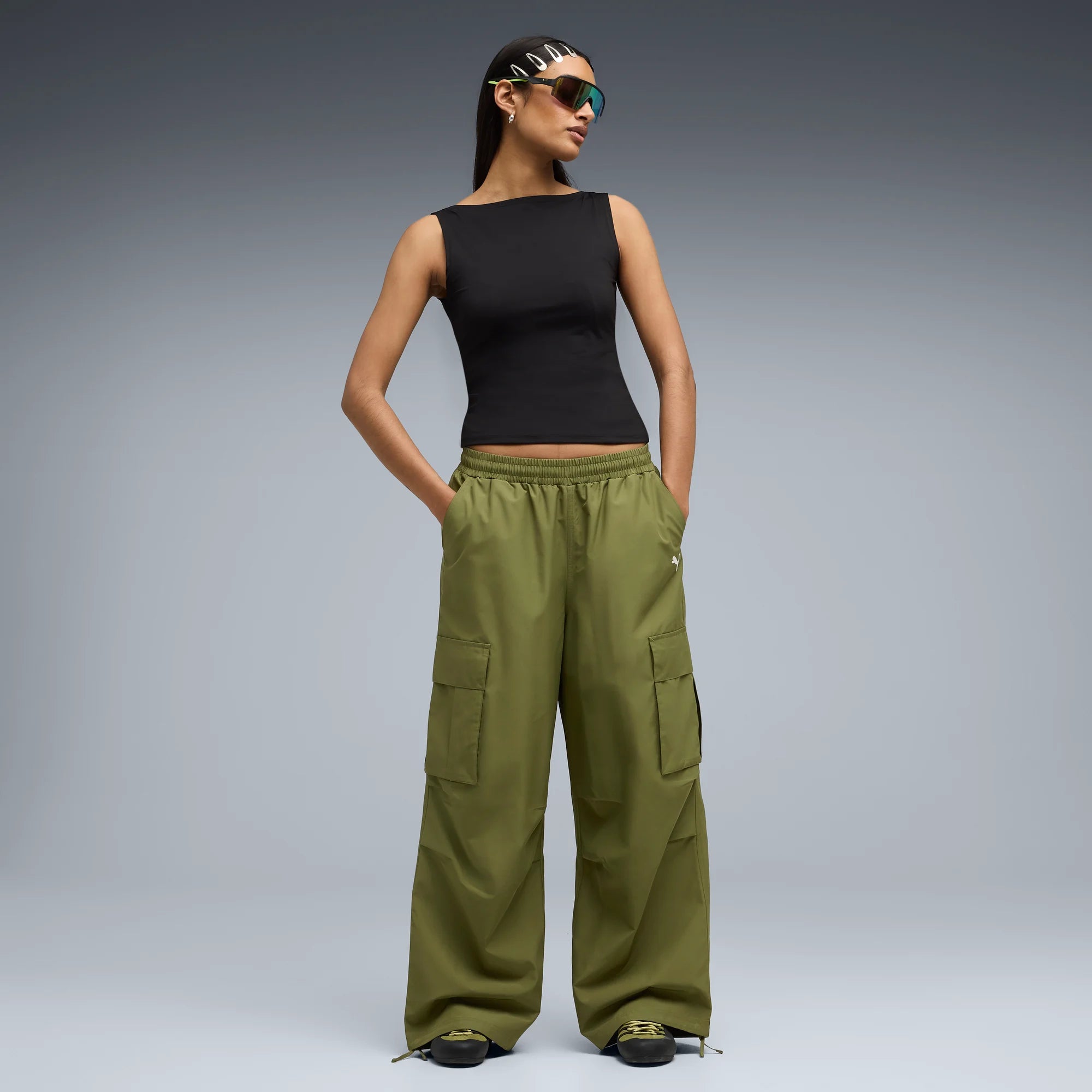 Olive Green-PUMA Black