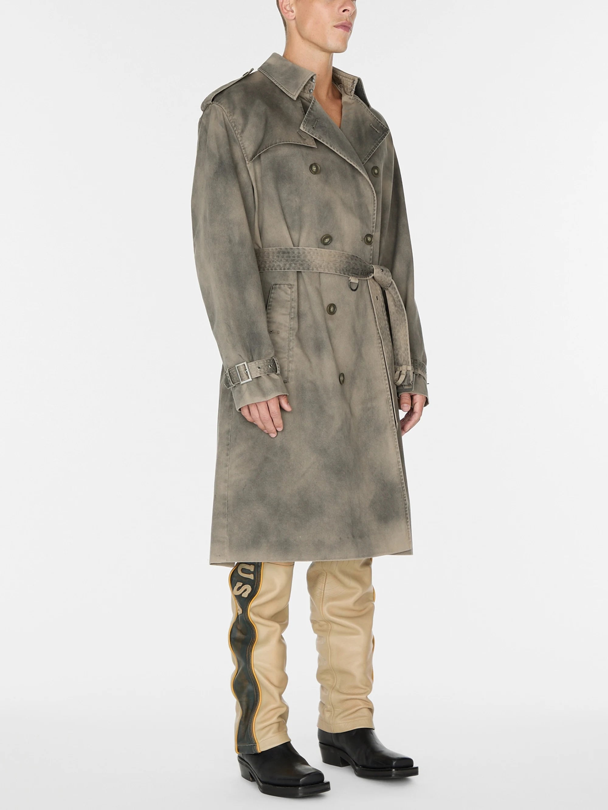 Gusa Washed Brown Trench