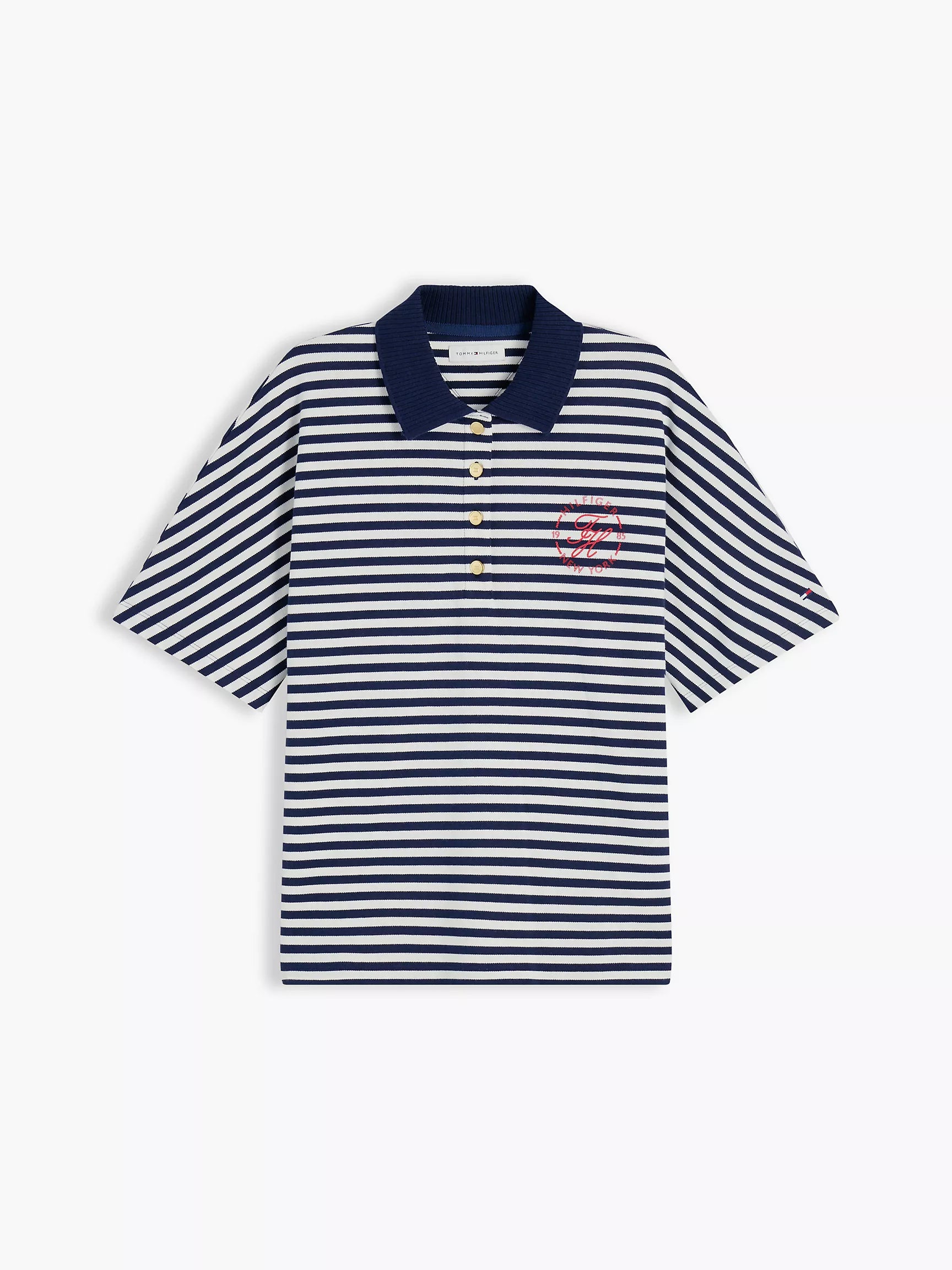 Navy Blue / Ecru Stripe