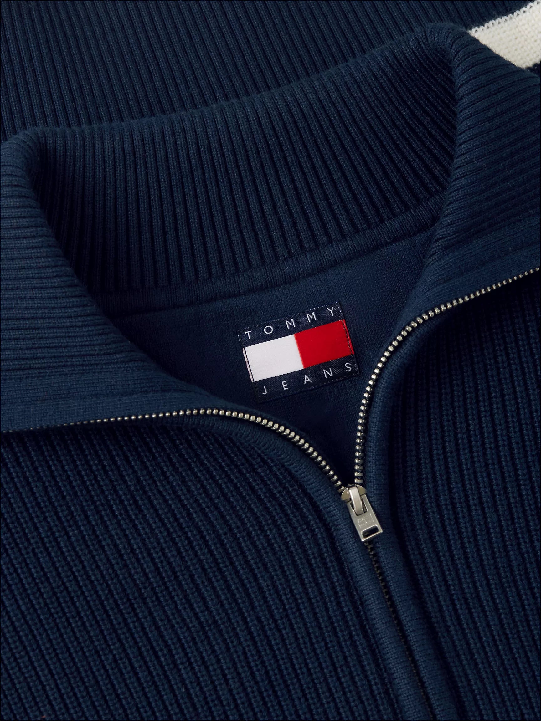 Navy Blue / Ecru Stripe