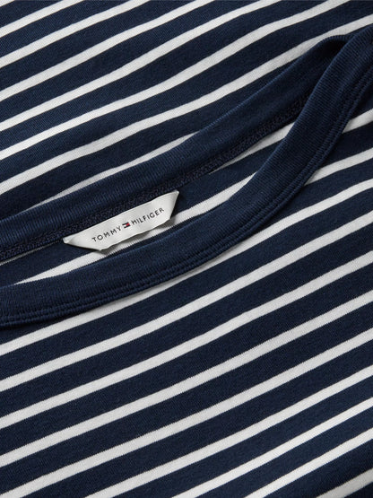 Calico / Navy Blue Stripe 2