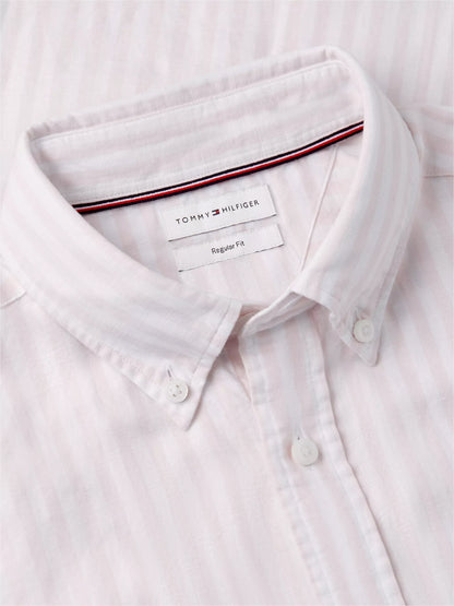 Pink Lily/White Stripe