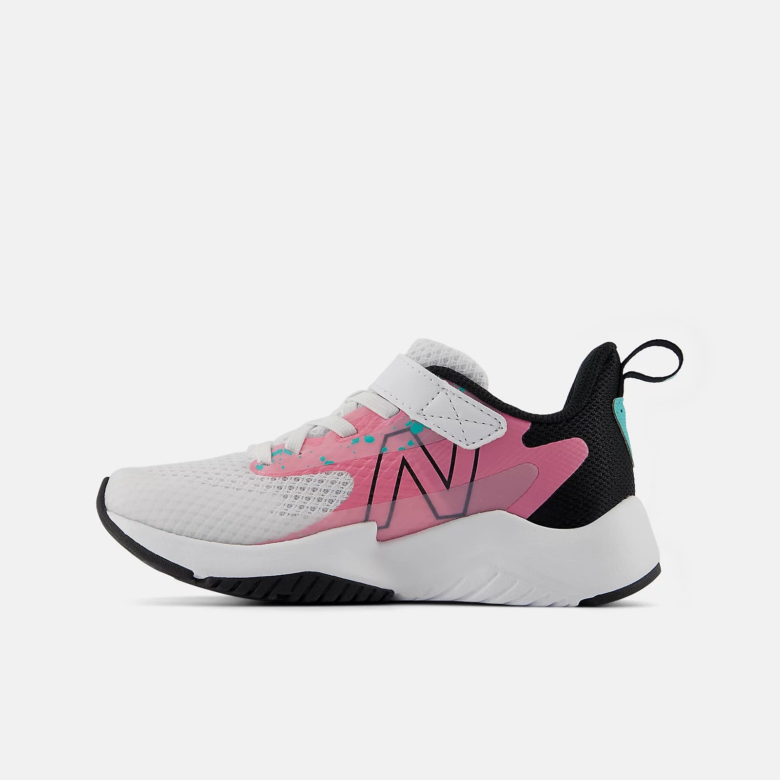 White With Real Pink And Black