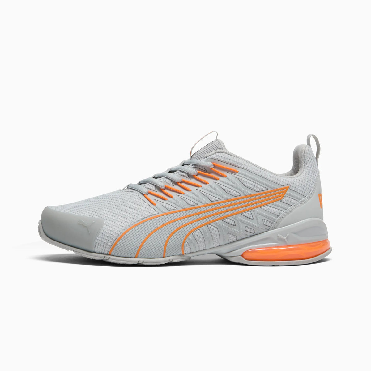 Cool Light Gray-Orange Glow