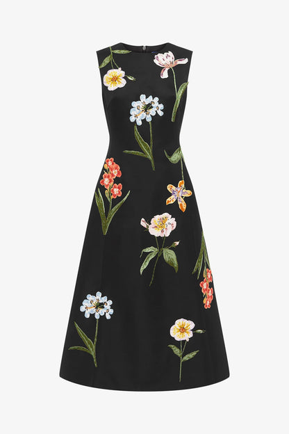 Botanical Print in Ebony