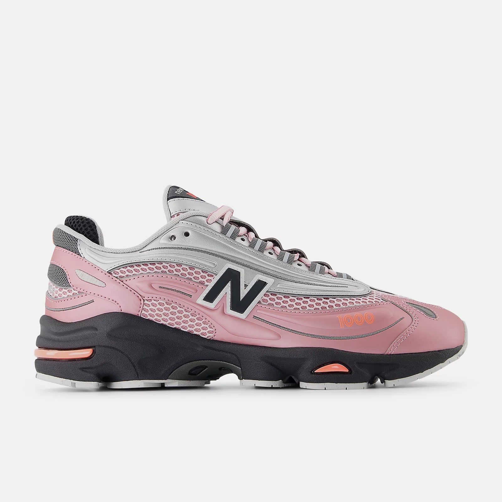 Pink Taffy With Silver Metallic And Urgent Red