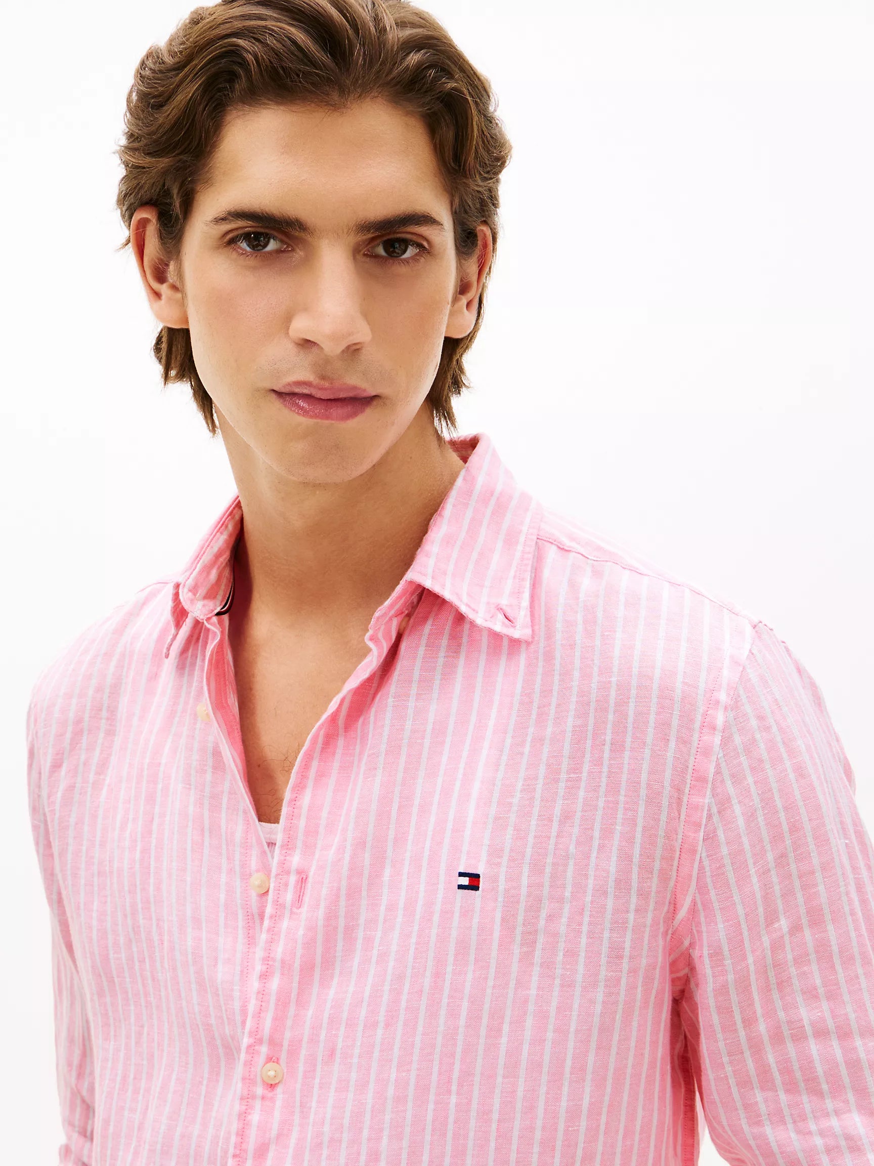 Classic Pink/White Stripe