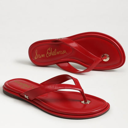 Bright Summer Red Leather