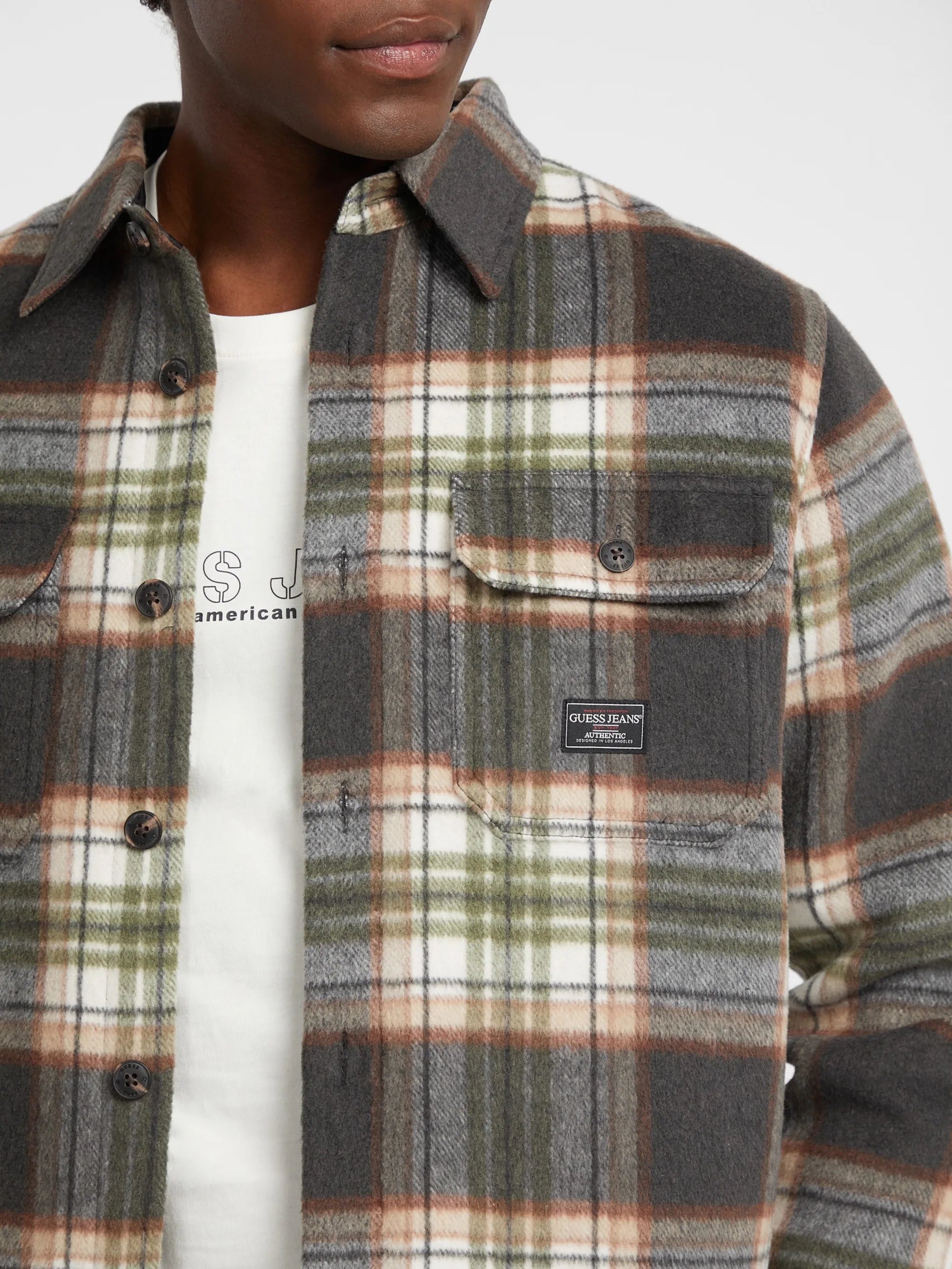 Washed Out Black Check