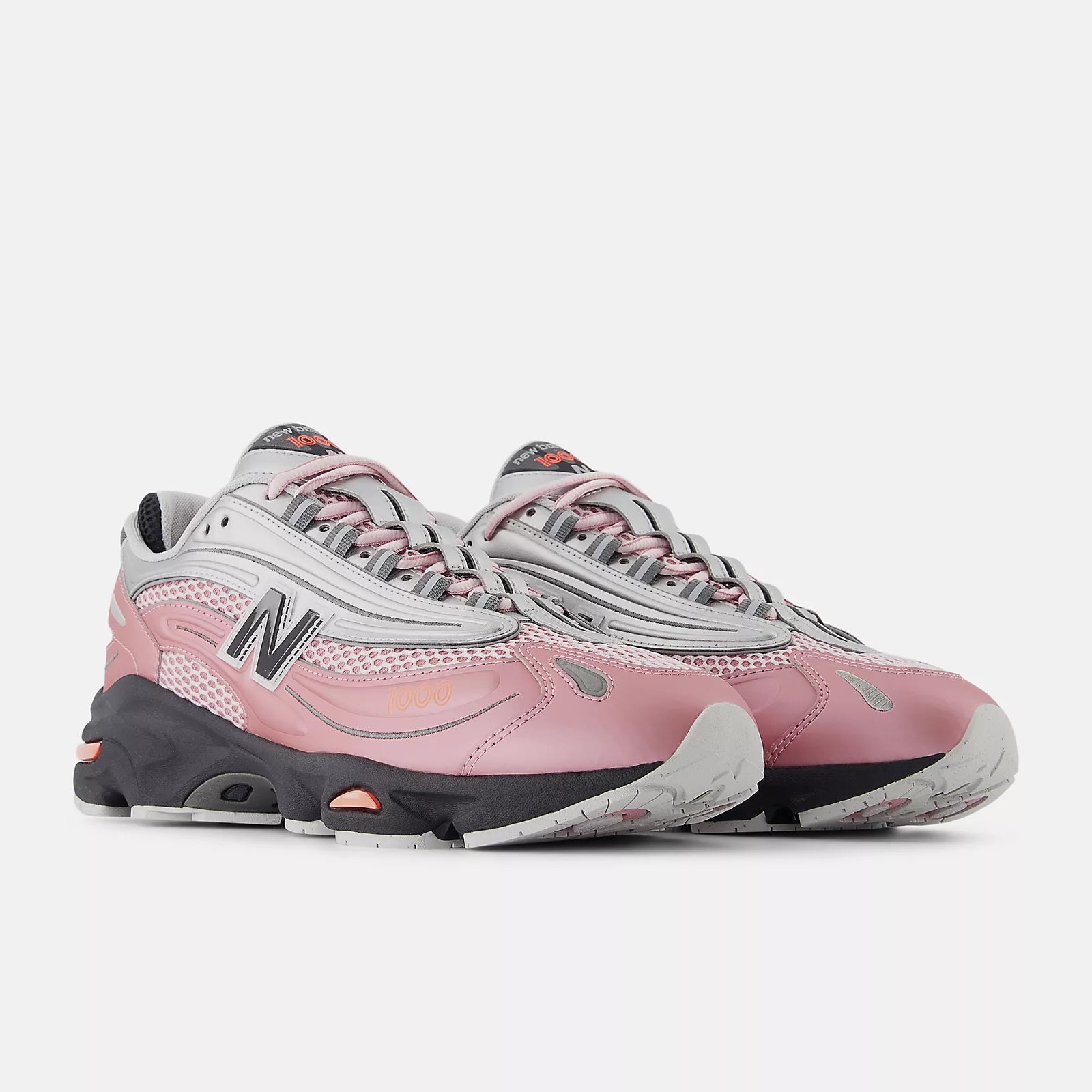 Pink Taffy With Silver Metallic And Urgent Red