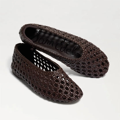 Dark Brown Woven Leather