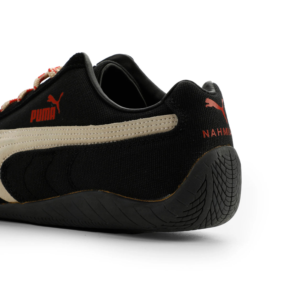 PUMA Black-Canvas-Candy Apple