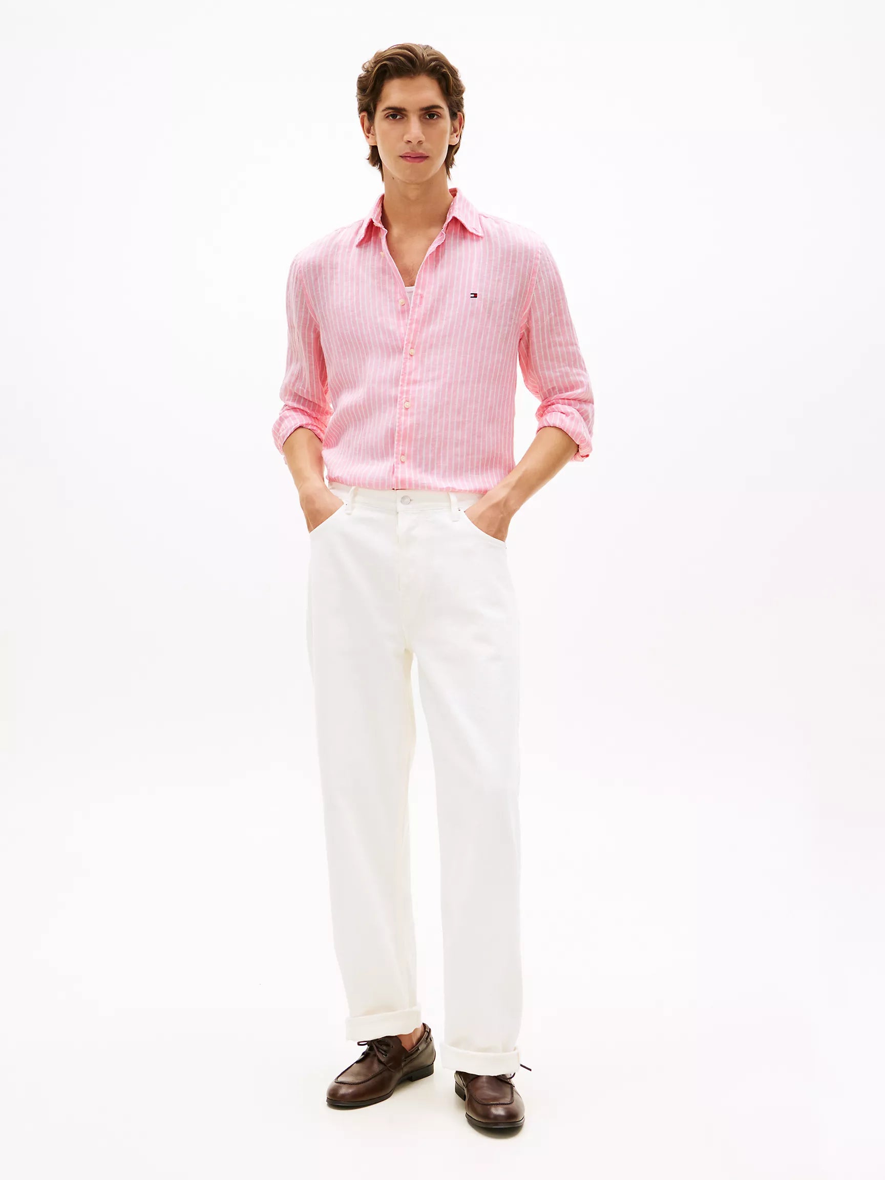 Classic Pink/White Stripe