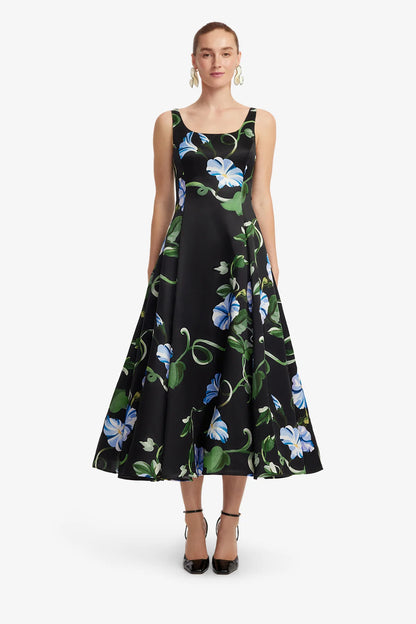 Vine Print in Ebony