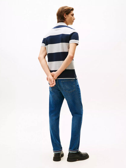 Grey Heather/Navy Stripe