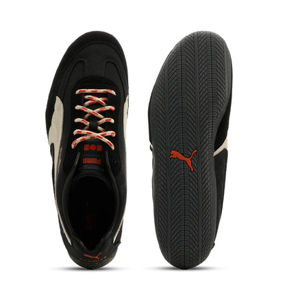 PUMA Black-Canvas-Candy Apple